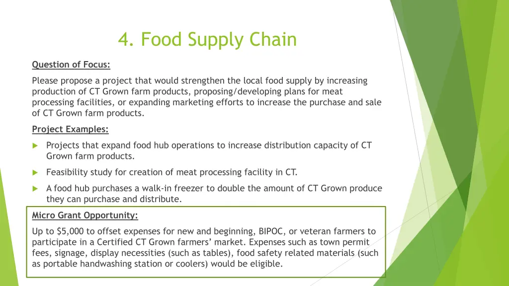 4 food supply chain