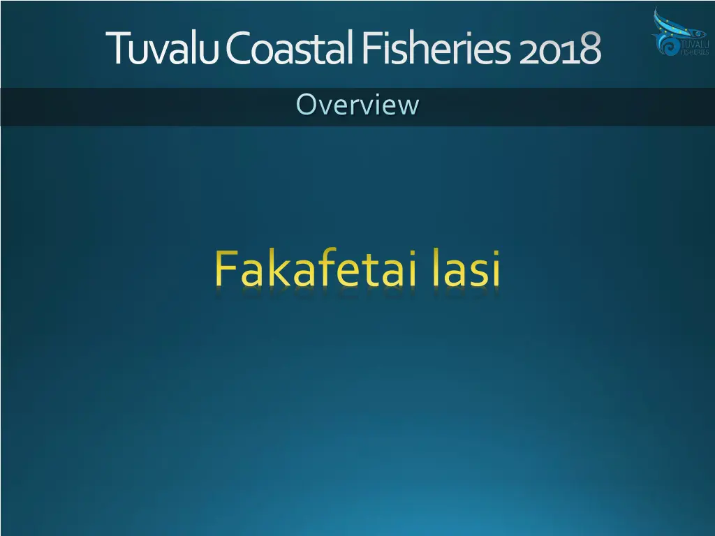 tuvalu coastal fisheries 2018 overview 1