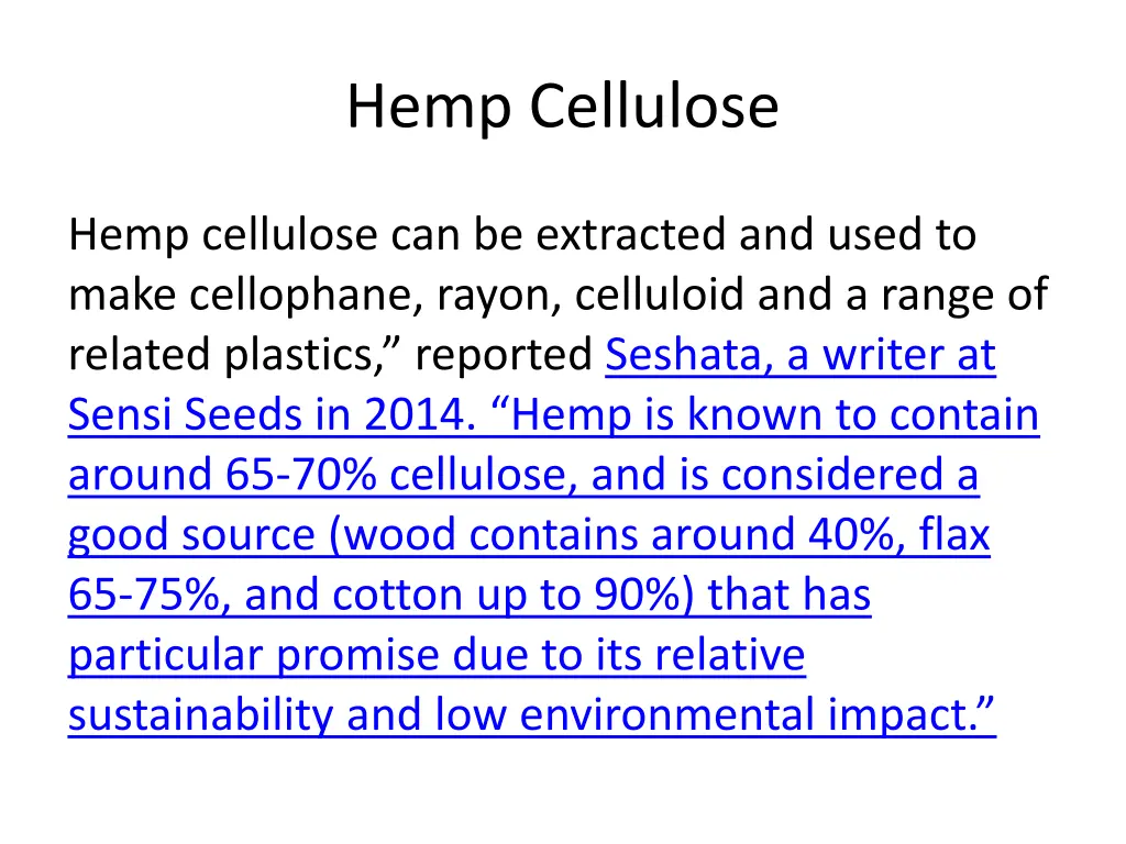 hemp cellulose