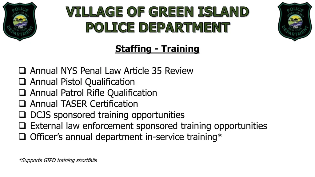 village of green island police department 8