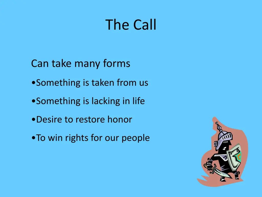 the call