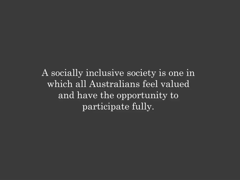 a socially inclusive society is one in which