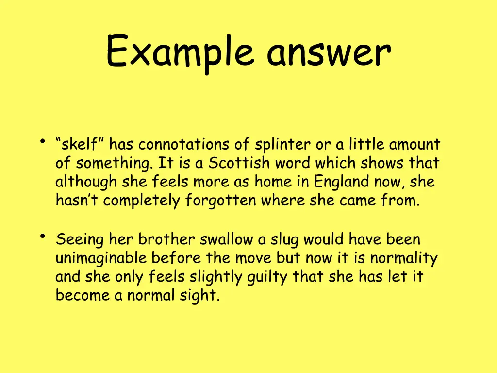 example answer 6