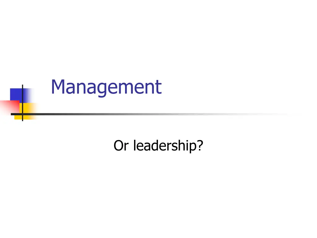 management