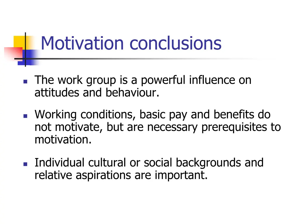 motivation conclusions 1