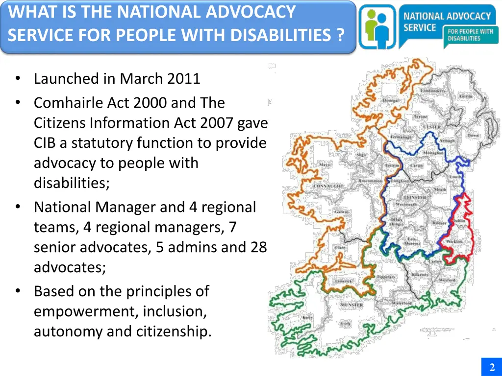 what is the national advocacy service for people