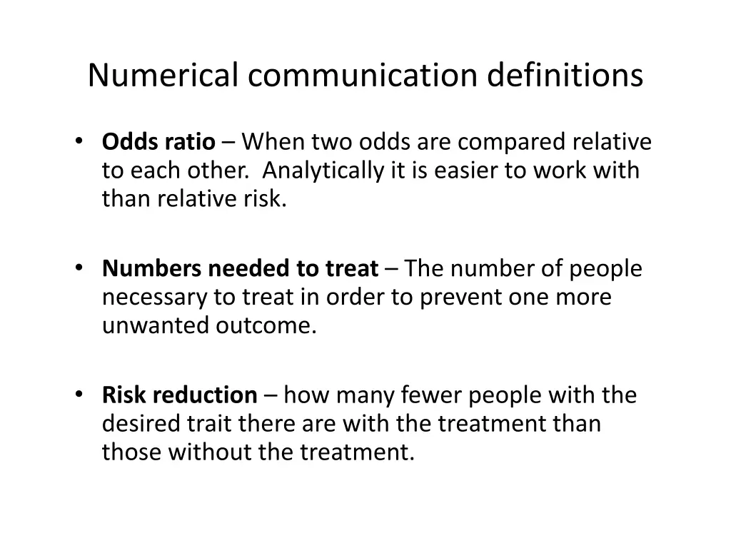 numerical communication definitions 3