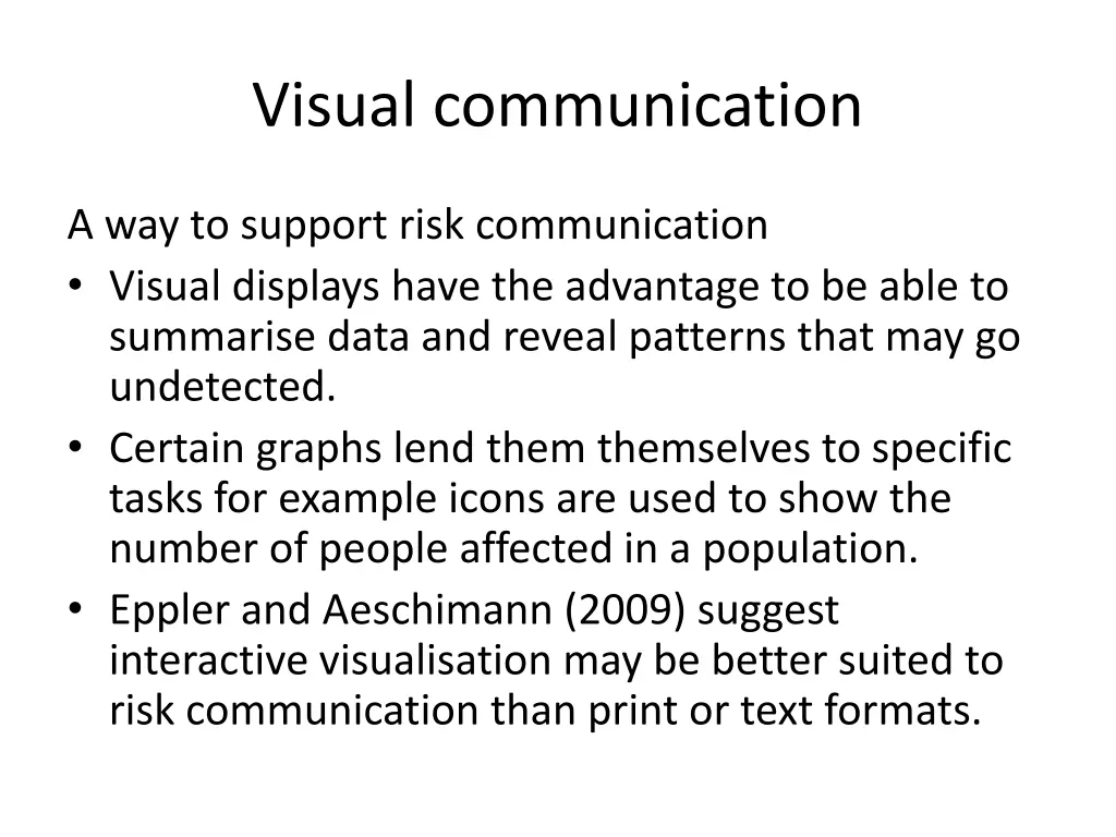 visual communication