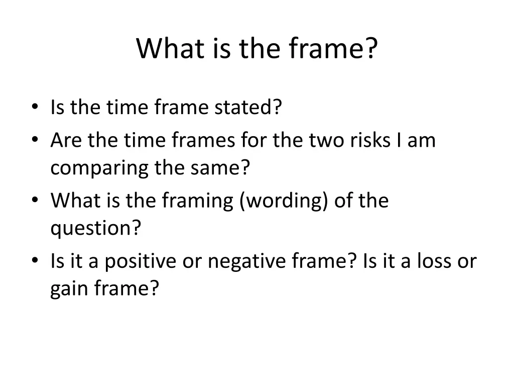 what is the frame