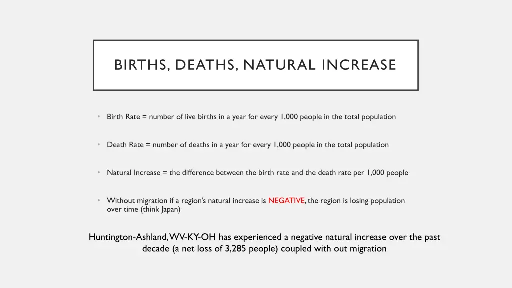 births deaths natural increase