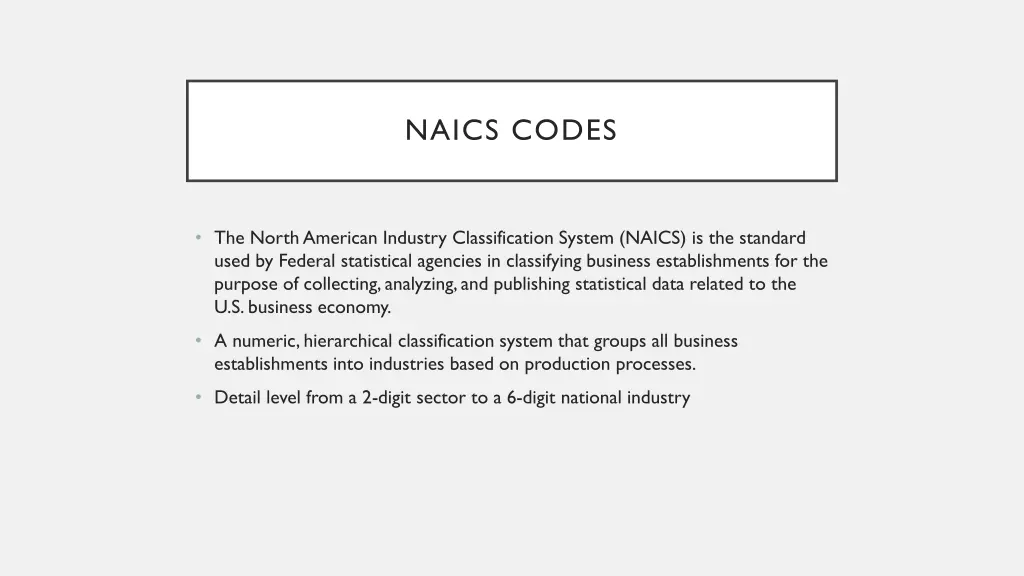 naics codes