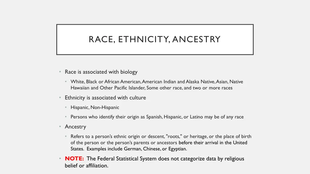 race ethnicity ancestry 1