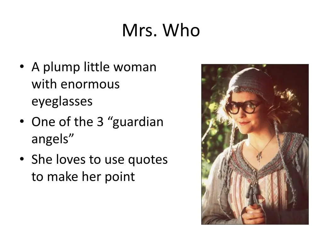 mrs who