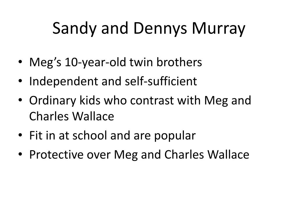 sandy and dennys murray