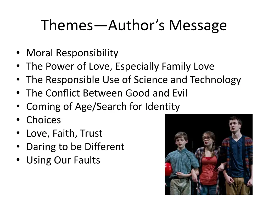 themes author s message