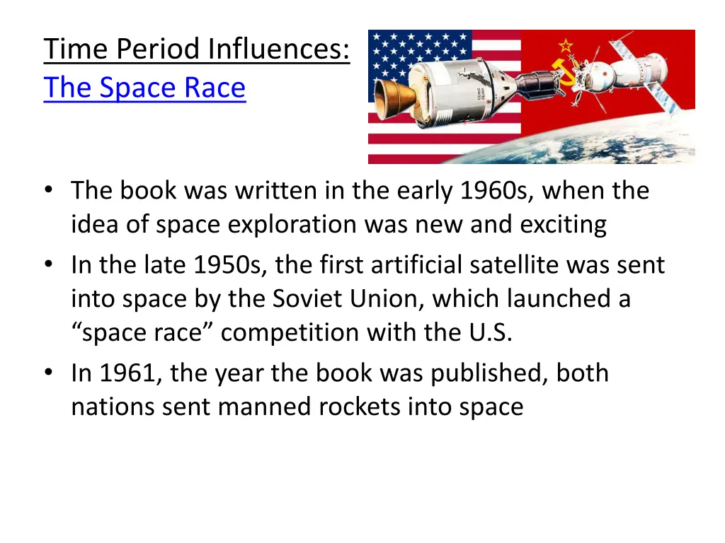 time period influences the space race