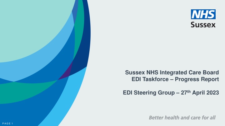 sussex nhs integrated care board edi taskforce