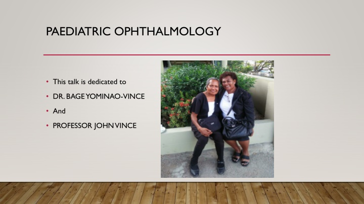 paediatric ophthalmology