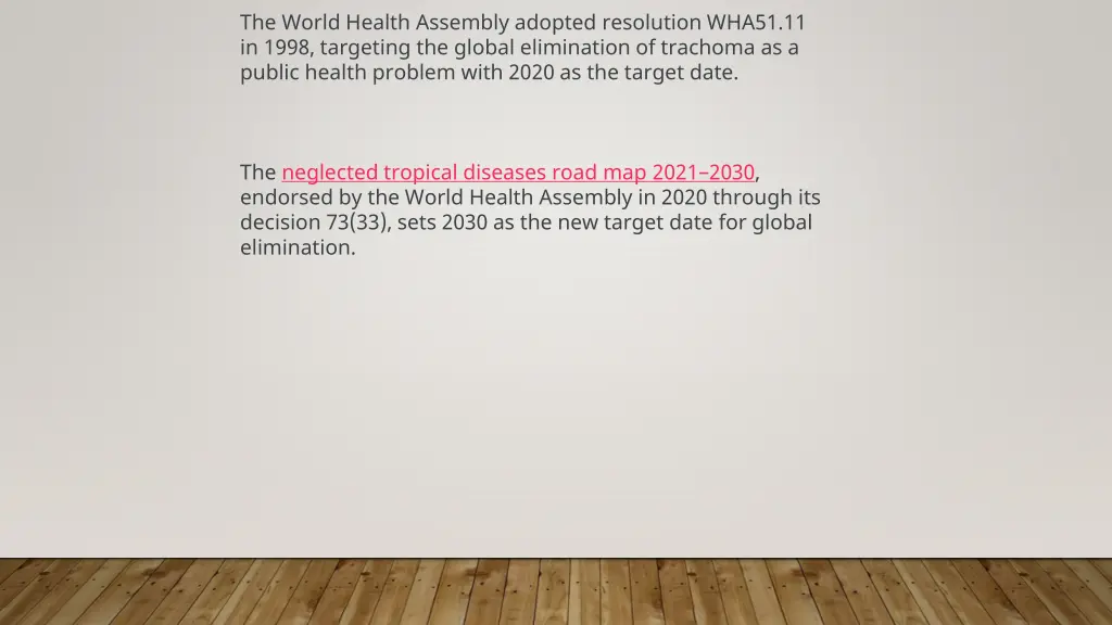 the world health assembly adopted resolution