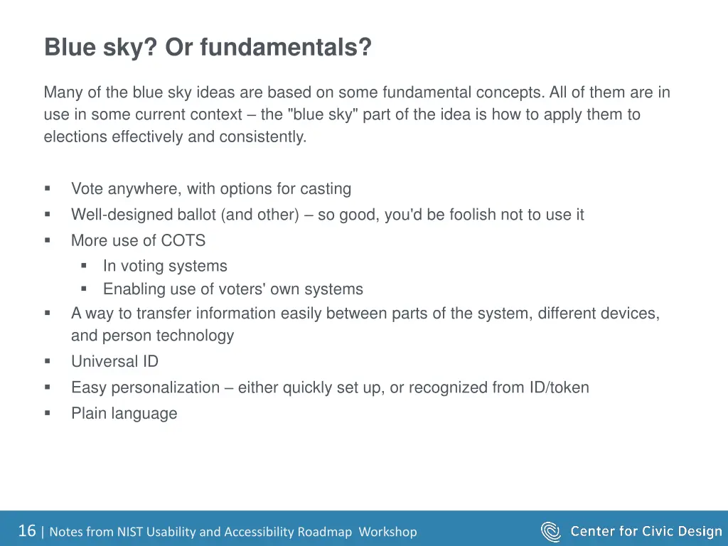 blue sky or fundamentals