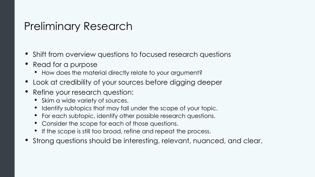 preliminary research 1