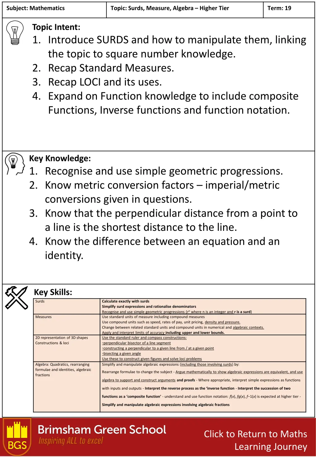 subject mathematics 5