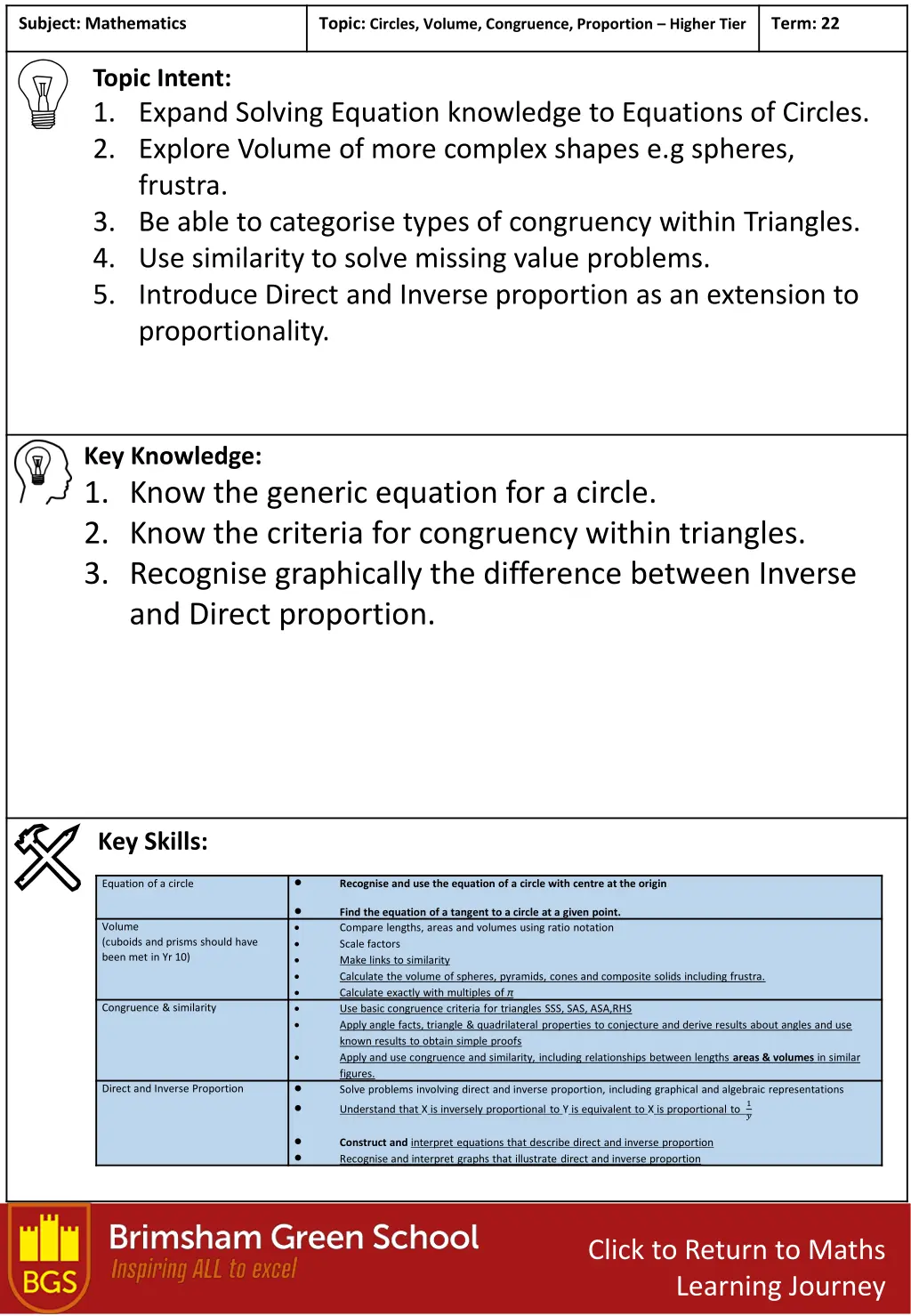 subject mathematics 8