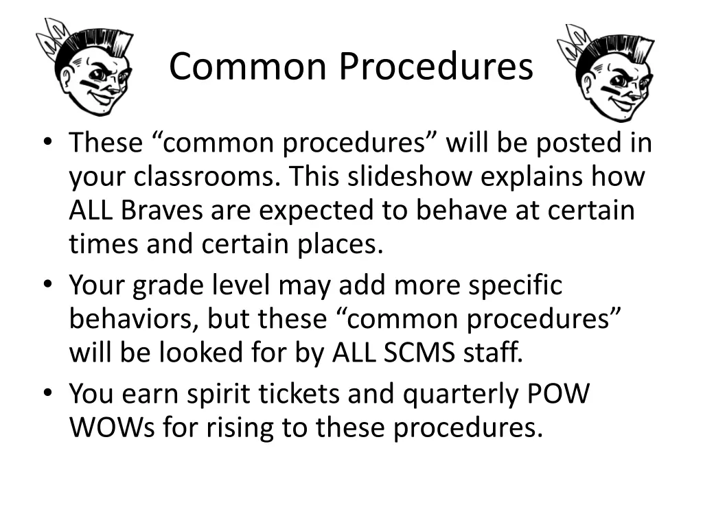 common procedures