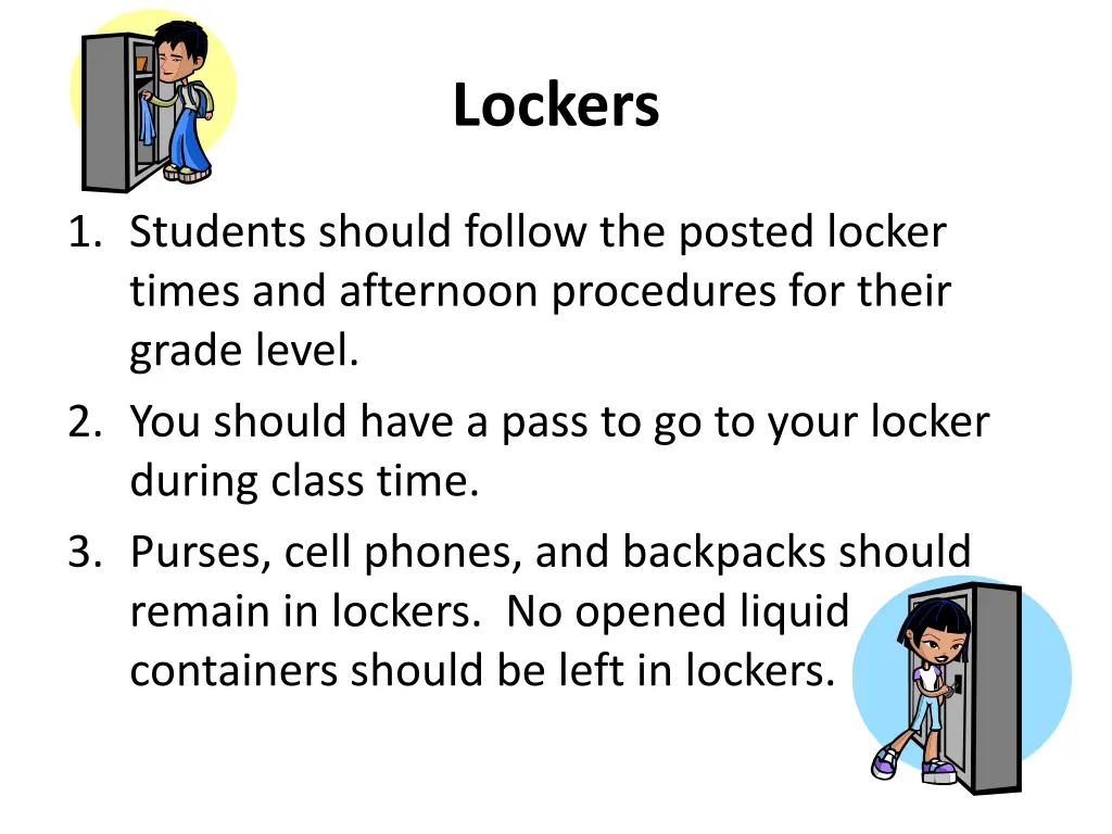 lockers