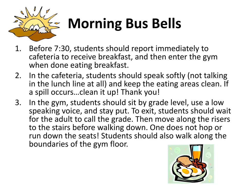 morning bus bells