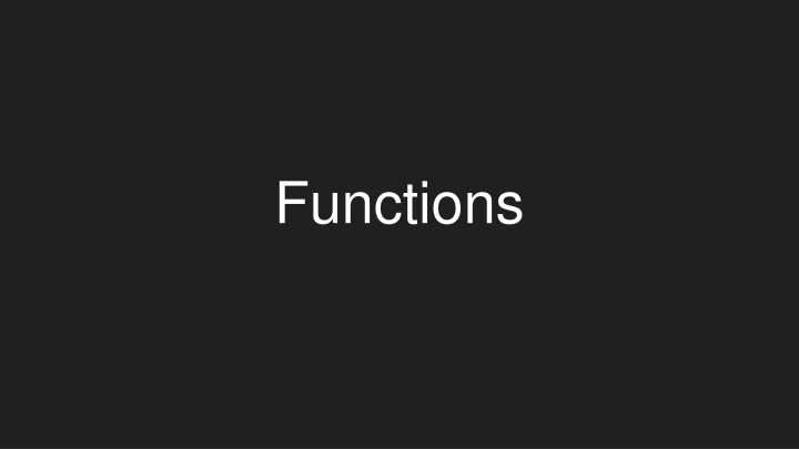 functions