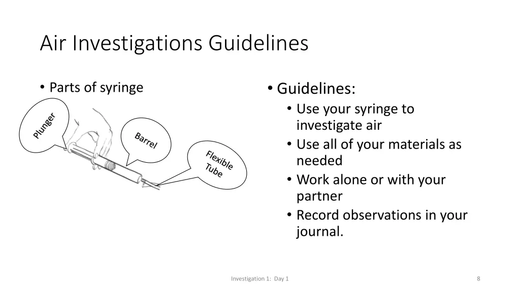 air investigations guidelines