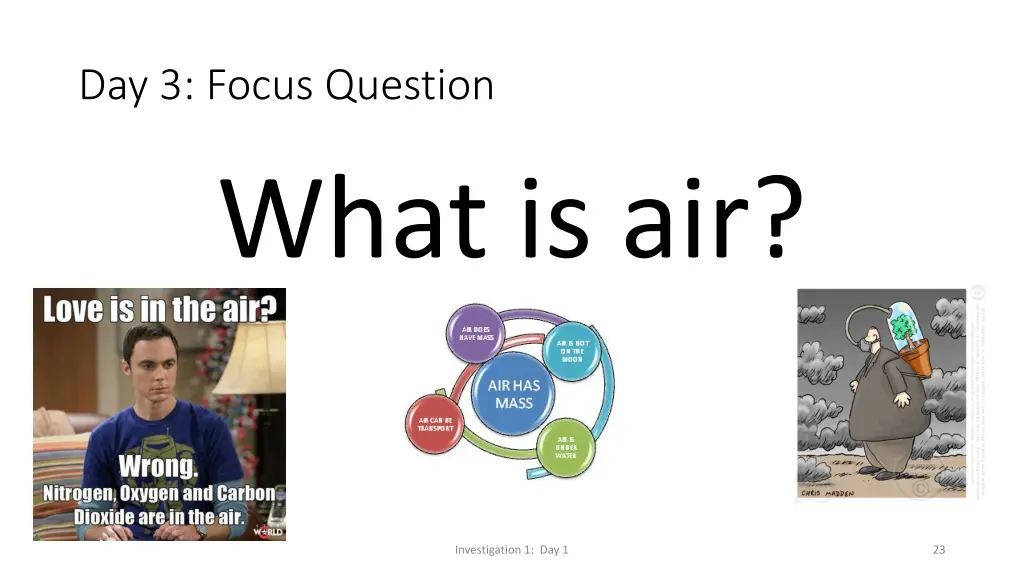 day 3 focus question what is air