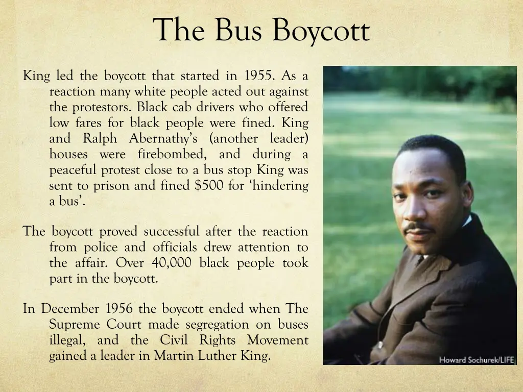 the bus boycott