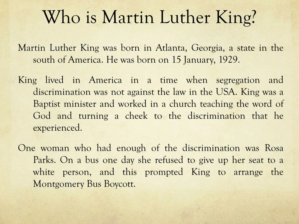 who is martin luther king