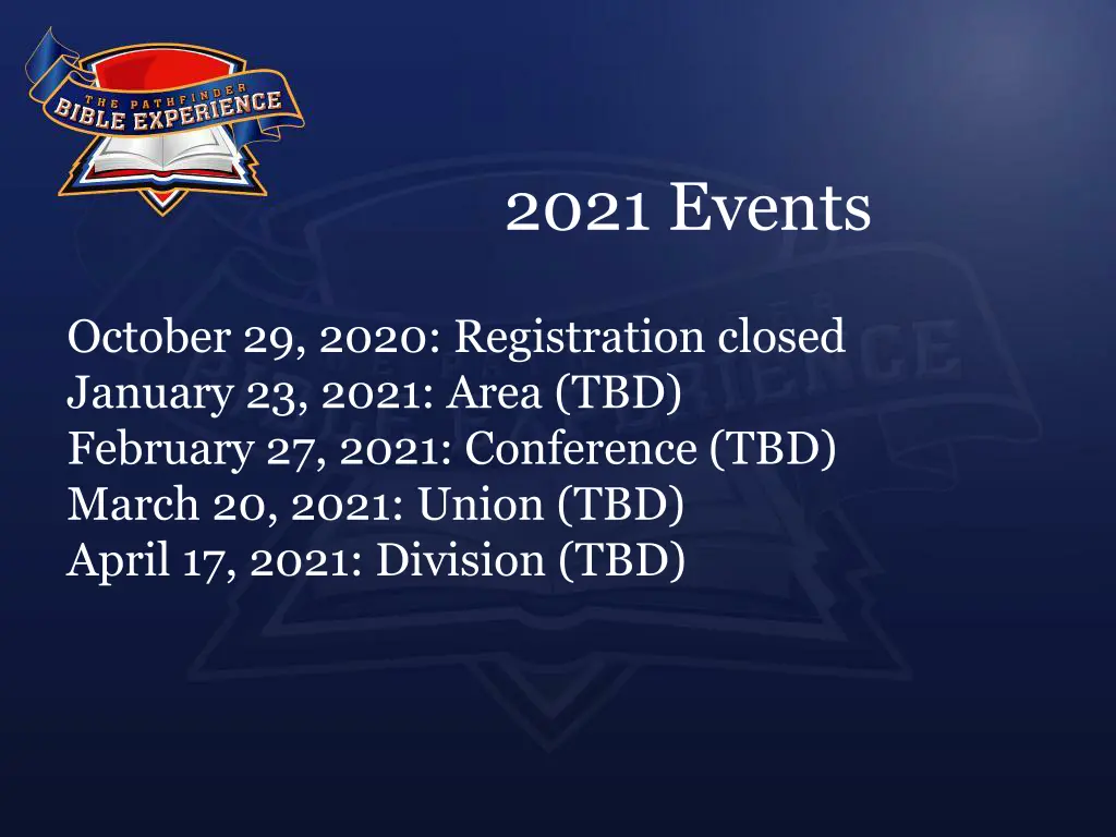 2021 events