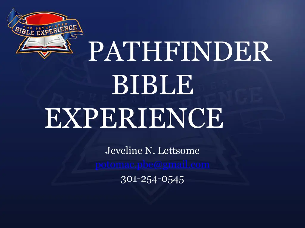 pathfinder bible experience