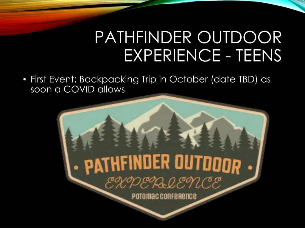 pathfinder outdoor experience teens