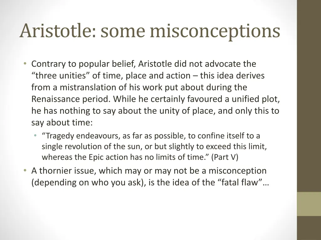 aristotle some misconceptions