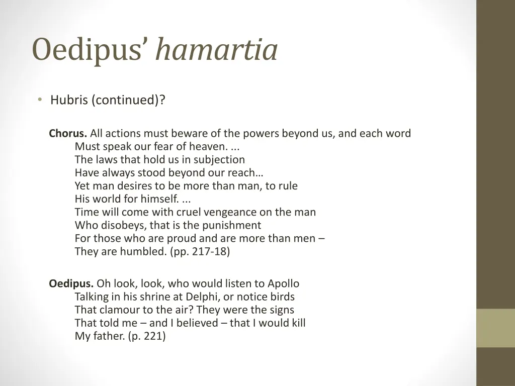 oedipus hamartia 1