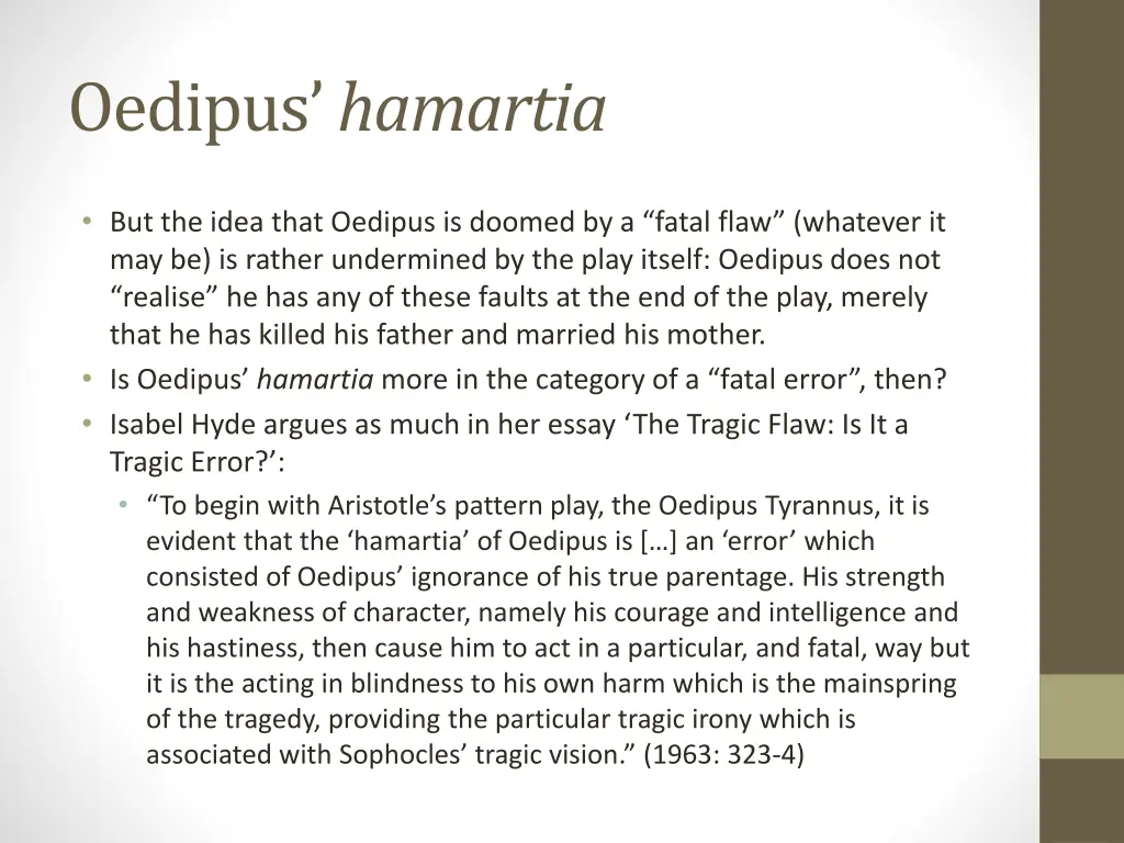 oedipus hamartia 4