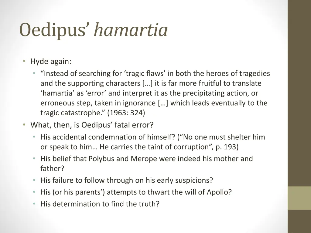 oedipus hamartia 5