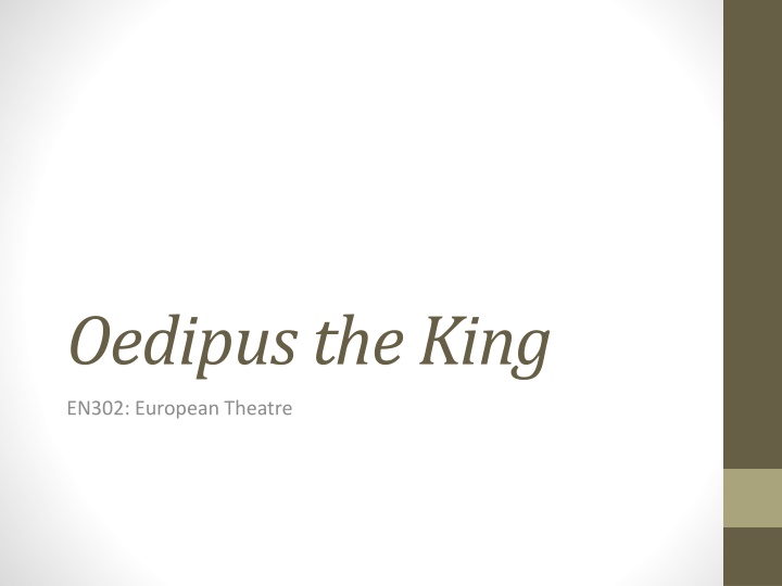 oedipus the king