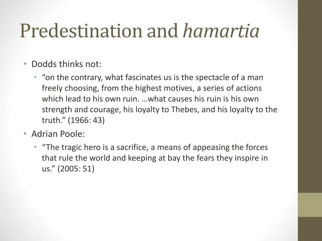 predestination and hamartia 1