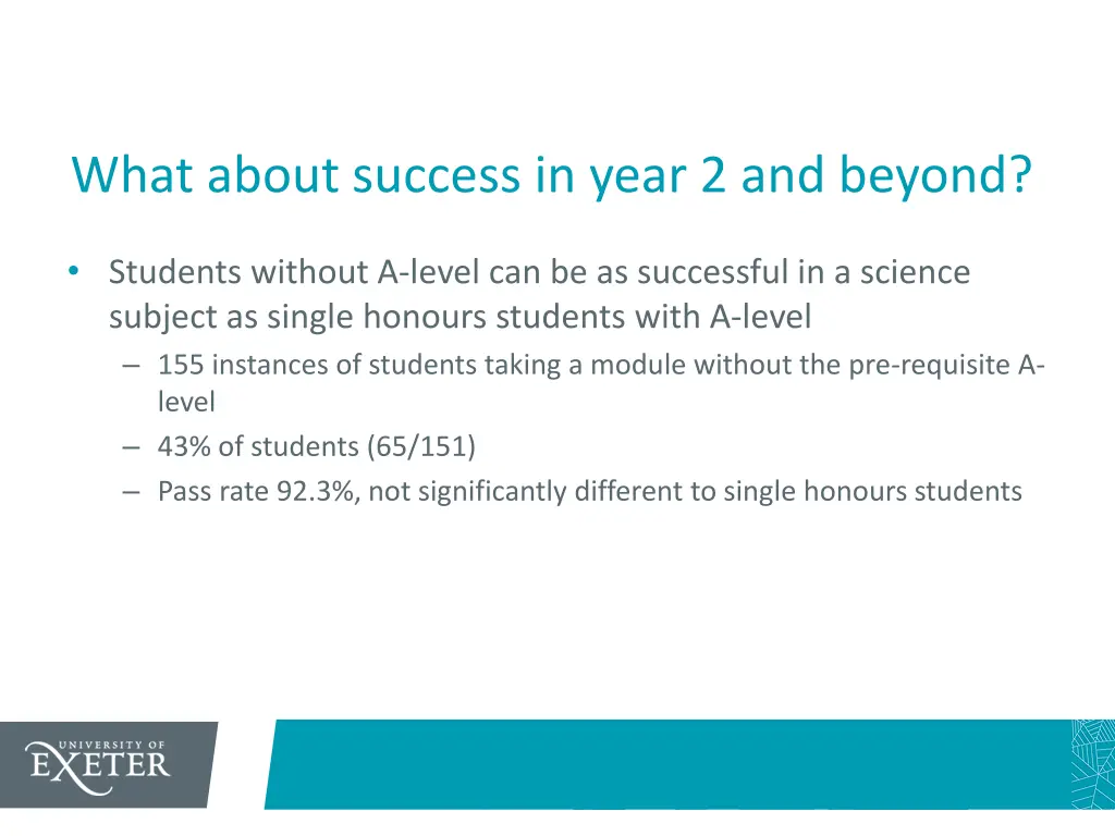 what about success in year 2 and beyond