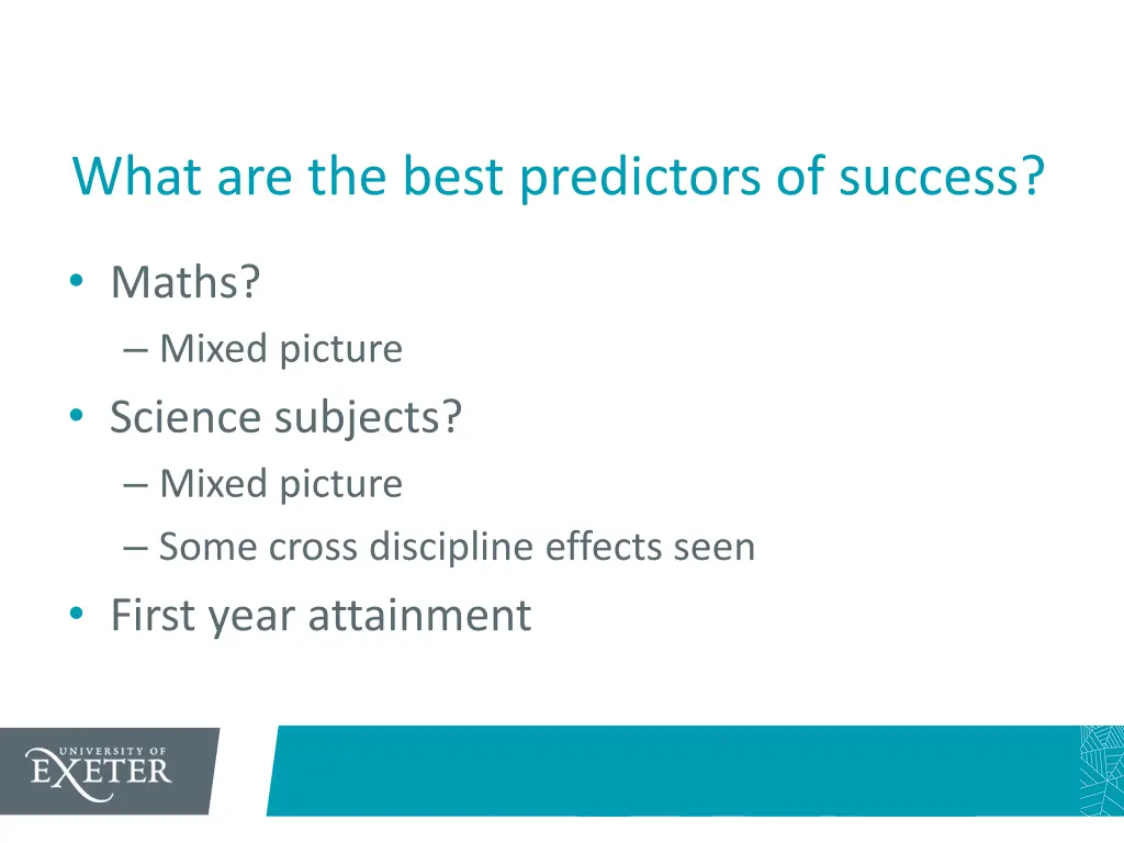 what are the best predictors of success