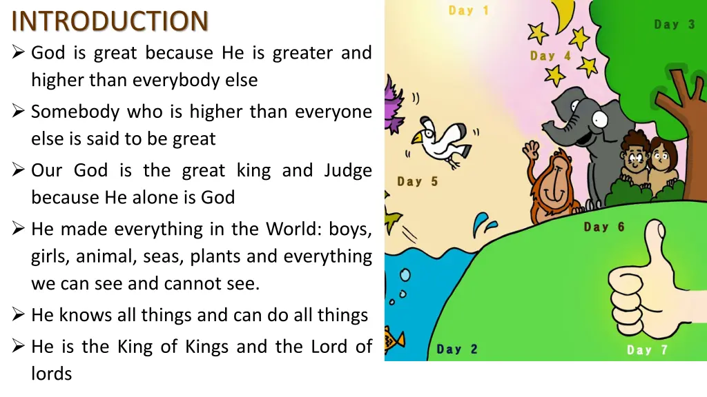 introduction god is great because he is greater