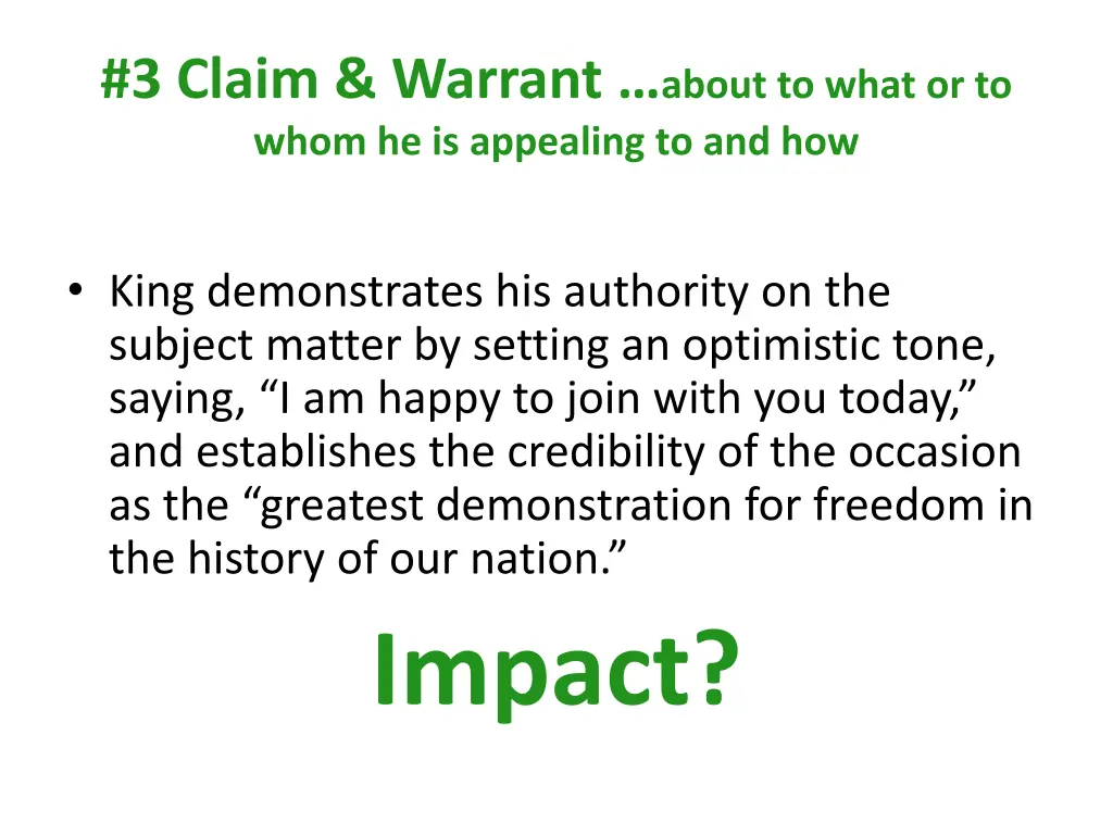 3 claim warrant about to what or to whom