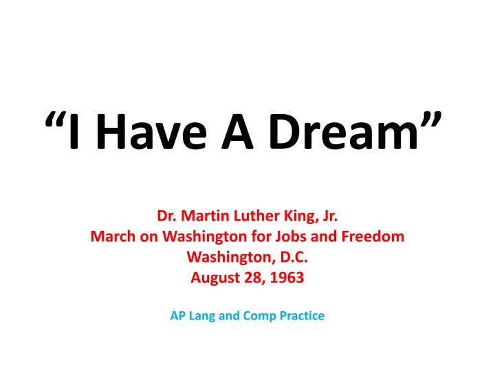 i have a dream