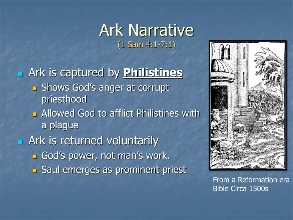 ark narrative 1 sam 4 1 7 1